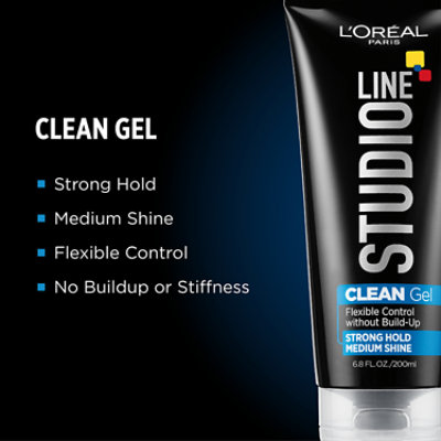 L'Oreal Paris Studio Line Clear Minded Clean Gel - Strong Hold - 6.8 Fl. Oz. - Image 2