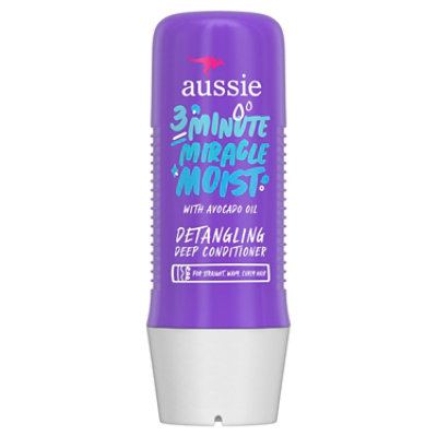 Aussie Paraben-Free Miracle Moist 3 Minute Miracle w/ Avocado for Dry Hair Repair - 8 Fl. Oz. - Image 1