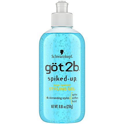 Got2B Spiked Up Max Control Styling Hair Gel - 8.81 Oz - Image 1