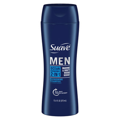 Suave Men Shampoo + Conditioner 2 In 1 Ocean Charge - 12.6 Fl. Oz. - Image 3