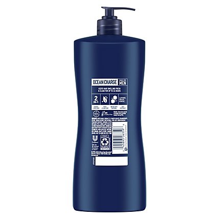Suave Men Shampoo + Conditioner 2 In 1 Ocean Charge - 28 Fl. Oz. - Image 3