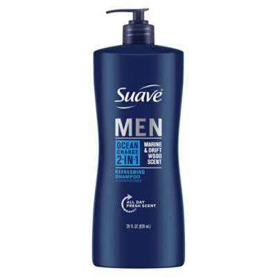 Suave Men Shampoo + Conditioner 2 In 1 Ocean Charge - 28 Fl. Oz. - Image 2