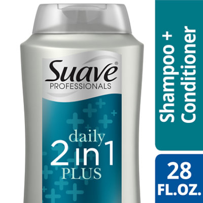 Suave Professionals 2 In 1 Shampoo and Conditioner Plus - 28 Fl. Oz.