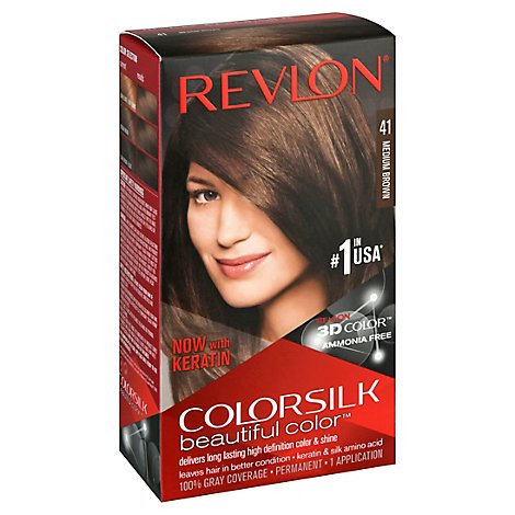 Revlon Colorsilk 41 Medium Brown Hair Color - Each