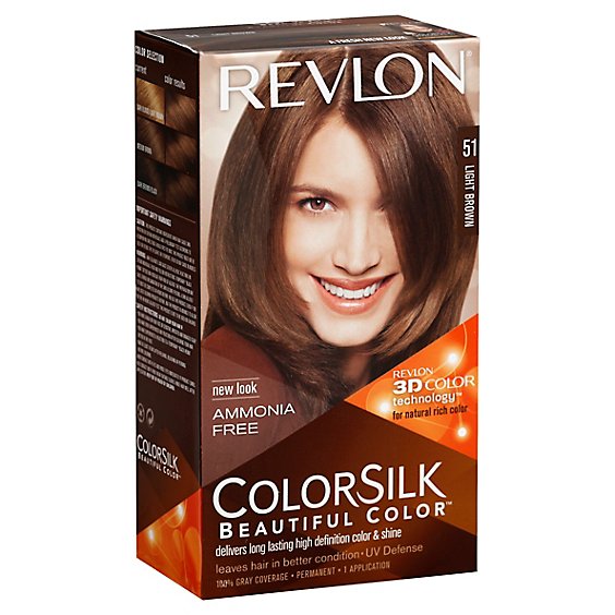 Revlon Colorsilk Beautiful Color Hair Color Light Brown 51 - Each