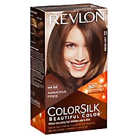 Revlon Colorsilk Beautiful Color Hair Color Light Brown 51 - Each - Image 1
