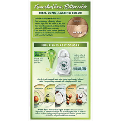 Garnier Nutrisse Nourishing Hair Color Creme 100 Extra-Light Natural Blonde (Chamomile) Kit - Each - Image 2
