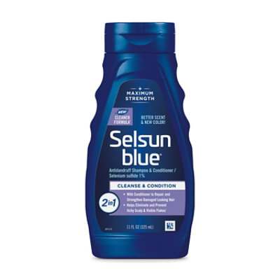 Selsun Blue 2-in-1 Antidandruff Shampoo & Conditioner - 11 Fl. Oz. - Image 1