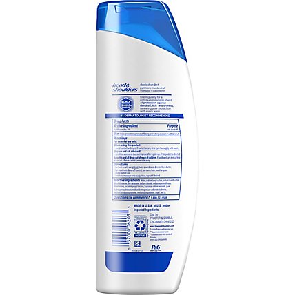 Head & Shoulders Classic Clean Anti Dandruff 2 in 1 Shampoo + Conditioner - 13.5 Fl. Oz. - Image 5