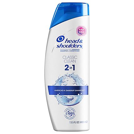 Head & Shoulders Classic Clean Anti Dandruff 2 in 1 Shampoo + Conditioner - 13.5 Fl. Oz. - Image 2