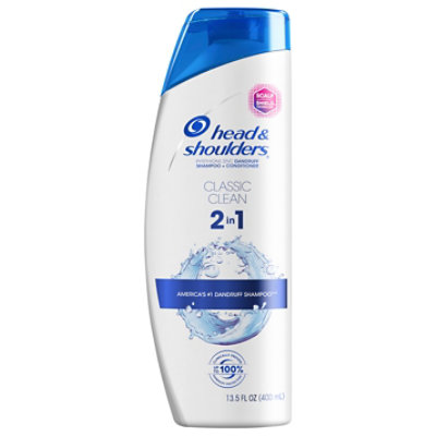 Head & Shoulders Dandruff Shampoo Plus Conditioner 2 in 1 Classic Clean - 13.5 Fl. Oz.
