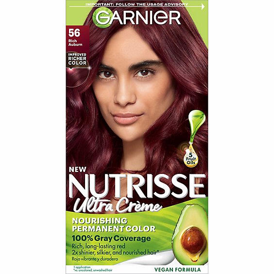 Garnier Nutrisse 56 Medium Reddish Brown Sangria Nourishing Hair Color  Creme kit - Each - Carrs