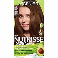 Garnier Nutrisse 53 Medium Golden Brown Nourishing Hair Color Creme - Each - Image 2
