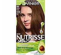 Garnier Nutrisse 53 Medium Golden Brown Nourishing Hair Color Creme - Each