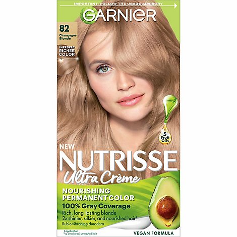 Garnier Nutrisse 82 Champagne Blonde Nourishing Hair Color Creme - Each