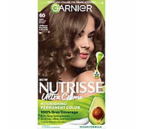 Garnier Nutrisse 60 Light Natural Brown Acorn Nourishing Hair Color Creme Kit - Each