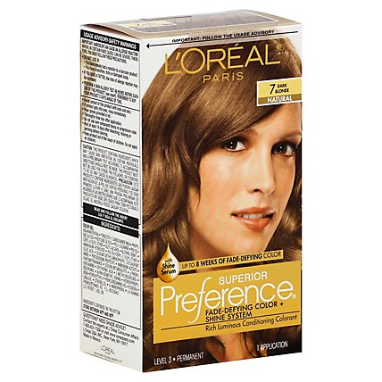 LOreal Hair Color Preference Dark Blonde 7 - Each - Carrs