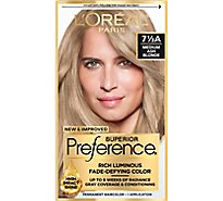 LOreal Hair Color Preference Medium Ash Blonde 7.5a - Each