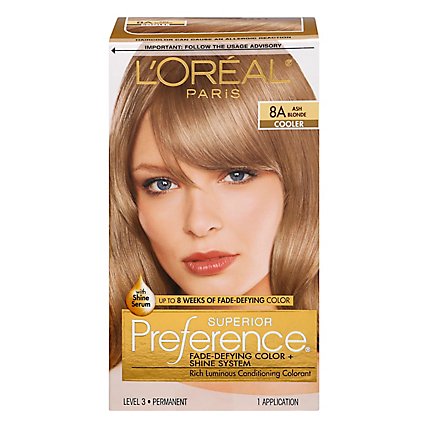 LOreal Superior Preference Hair Color Ash Blonde 8A - Each - Albertsons