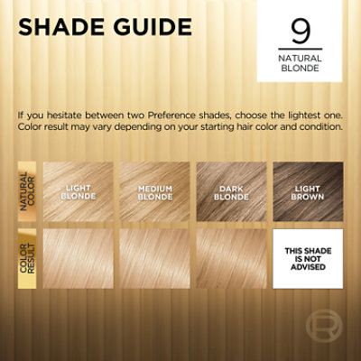 L'Oreal Paris Superior Preference Permanent Hair Color 9 Natural Blonde Kit - Each - Image 5