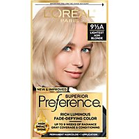 Superior Preference Fade-Defying Color + Shine System Lightest Ash Blonde 9 1/2a - Each - Image 2