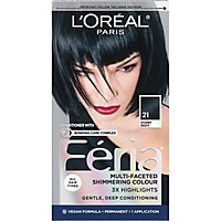 LOreal Hair Color Feria Starry Night Black 21 - Each - Image 2