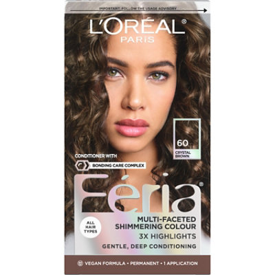 LOreal Hair Color Feria Crystal Brown 60 - Each - Image 1