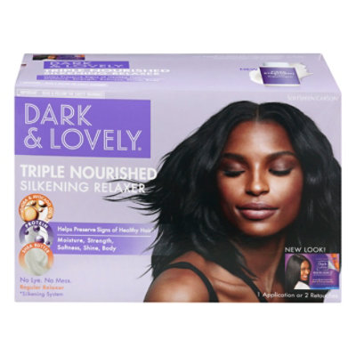 Dark and Lovely Healthy Gloss 5 Relaxer Shea Moisture No-Lye Regular - Each - Image 3