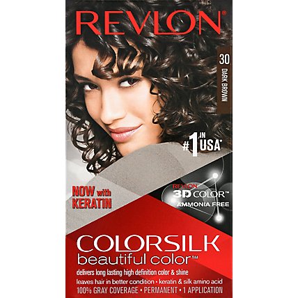 Revlon Colorsilk Beautiful Color Hair Color Dark Brown 30 - Each - Image 2