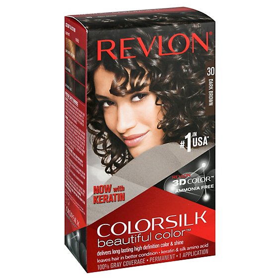 Revlon Colorsilk Beautiful Color Hair Color Dark Brown 30 - Each