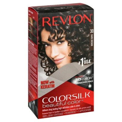 Revlon Colorsilk Beautiful Color Hair Color Dark Brown 30 - Each - Safeway