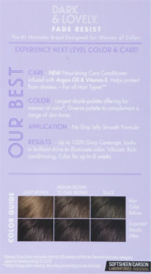 Softsheen-Carson Dark And Lovely Natural Black Fade Resist Rich Conditioning Hair Color - Each - Image 5