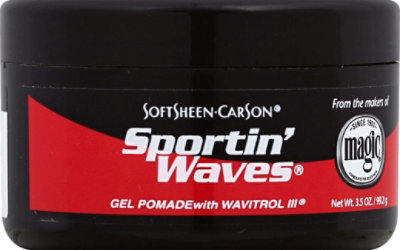 Magic Sportin Waves Pomade Gel With Wavitrol III - 3.5 Fl. Oz. - Image 1