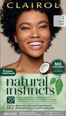 Clairol Natural Instincts Hair Color Non-Permanent Black 36 - Each - Image 1