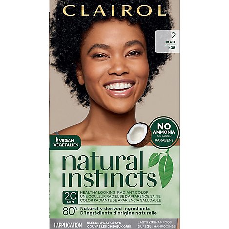 Clairol Natural Instincts Hair Color Non-Permanent Black 36 - Each