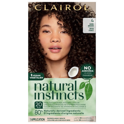 Clairol Natural Instincts Hair Color Dark Brown 4 - Each - Image 3