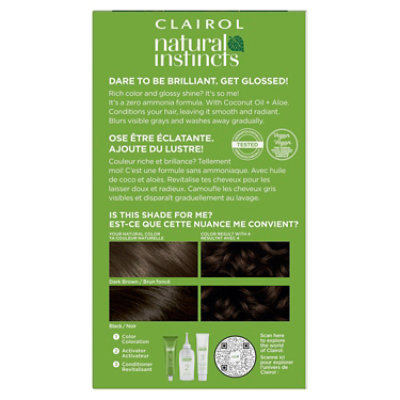 Clairol Natural Instincts Hair Color Dark Brown 4 - Each - Image 4