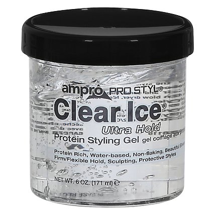 Ampro Pro Styl Clear Ice Protein Styling Gel Ultra Hold - 6 Oz - Image 3