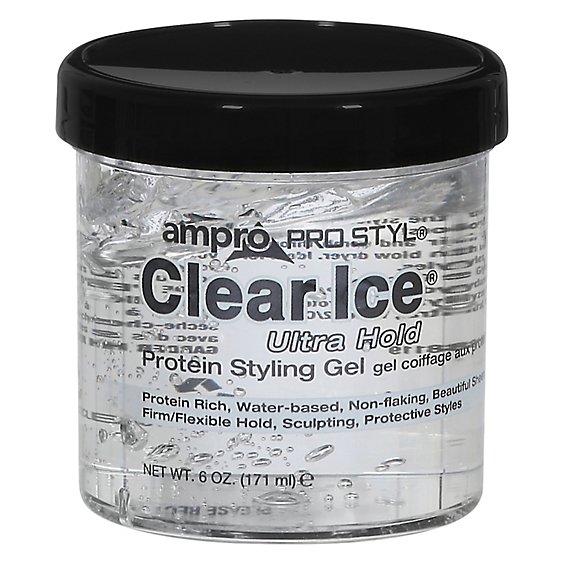 Ampro Pro Styl Clear Ice Protein Styling Gel Ultra Hold - 6 Oz