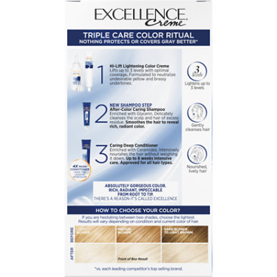 L'Oreal Paris Excellence Creme Permanent Hair Color 02 Extra Light Natural Blonde Kit - Each - Image 1