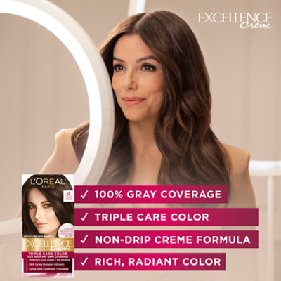 Excellence Creme Hair Color Triple Protection Color Champagne Blonde 8 1/2a - Each - Image 2