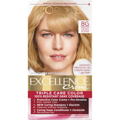 LOreal Excellence Creme Golden Blonde 8g - Each - Image 1