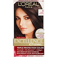 LOreal Paris Excellence Creme Permanent Triple Protection 4 Dark Brown Hair Color - Each - Image 2