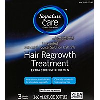 Signature Care Hair Regrowth Treatment Extra Strength Minoxidil 5% - 3-2 Fl. Oz. - Image 2