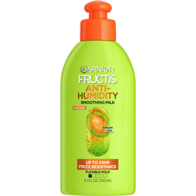 Garnier Fructis Anti-Humidity Smoothing Milk Flexible Hold Argan Oil - 5.1 Fl. Oz. - Image 1