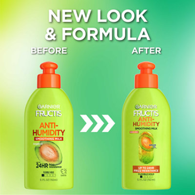 Garnier Fructis Style Sleek & Shine Smoothing Milk Anti-Humidity With Argan Oil - 5.1 Fl. Oz.