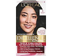 Excellence Creme Hair Color Triple Protection Color Natural Black 1 - Each