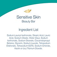 Dove Sensitive Skin Beauty Bar More Moisturizing Than Bar Soap - 2-3.75 Oz - Image 4