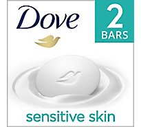 Dove Sensitive Skin Beauty Bar More Moisturizing Than Bar Soap - 2-3.75 Oz