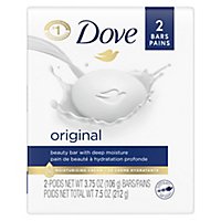 Dove Original Gentle Skin Cleanser Beauty Bar - 2-3.75 Oz - Image 2